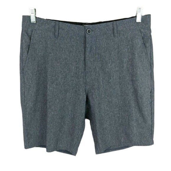 Reef Shorts  Men's Size 33  Flat Front Stretch Hybrid Golf  Blue Heather - Picture 1 of 7